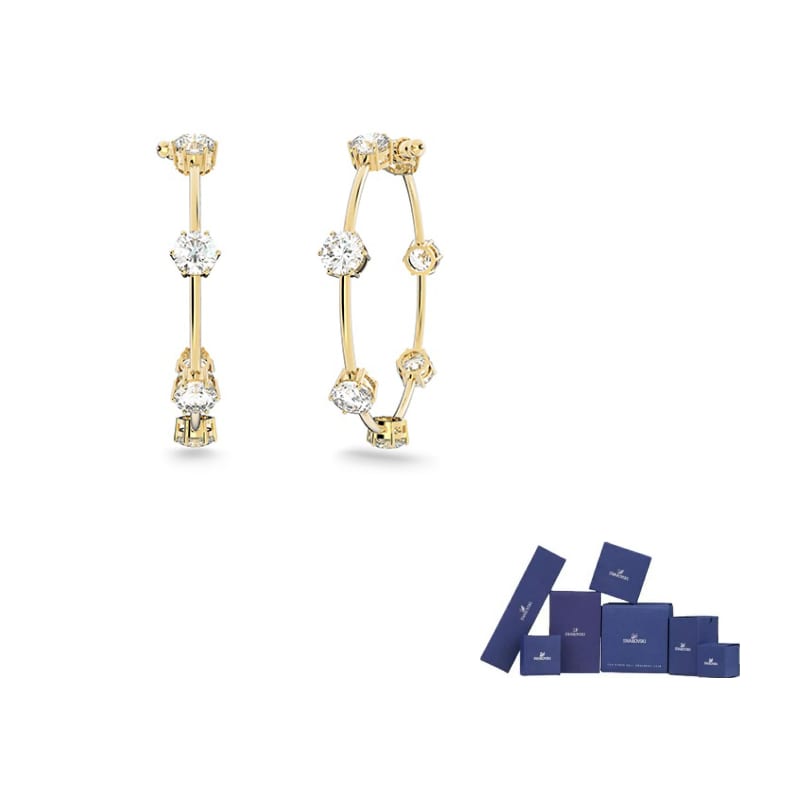Swarovski Gold tone Plated Earrings Women`s