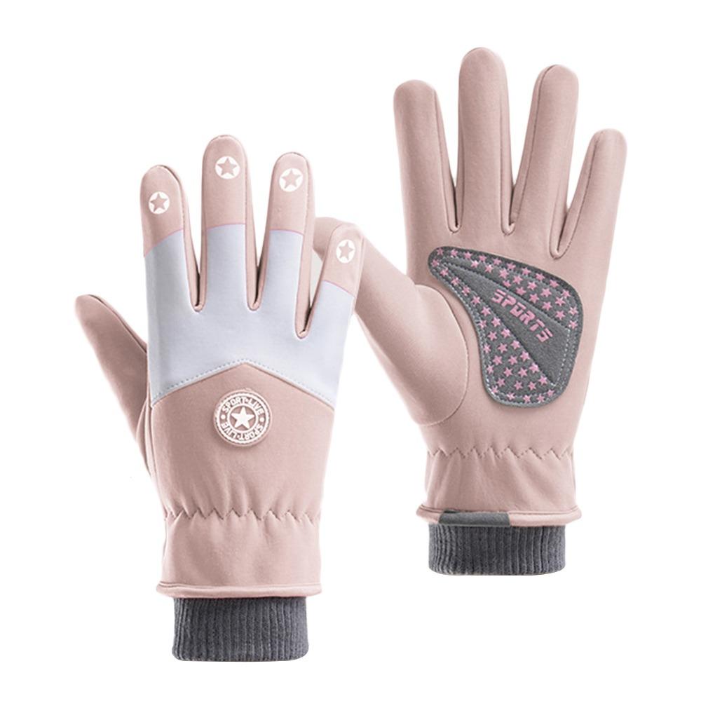 Thicken Cycling Riding Mittens Non-slip Children Bicycle Gloves Kids Winter Gloves  for Boys Girls