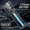 Portable   LED Flashlight Re able LED Light High Clear Floodlight Lightweight Type C Charging Super Bright   Flashlight