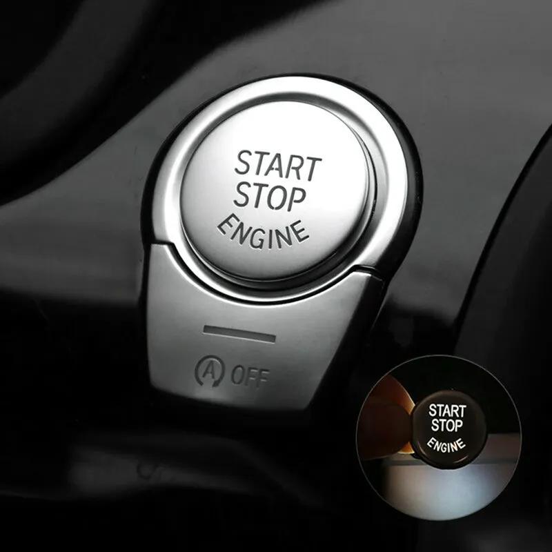 Equipment Button Cover Start Engine Push Stop Accessories Chrome For BMW 5 / 6 / 7 Series F10 GT F07 2011-2017