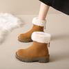 Large Size Warm Ladies Shoes Round Toe Platform Winter Women's Snow Boots On Offer Furry Footwear Comfortable and Elegant Ankle
