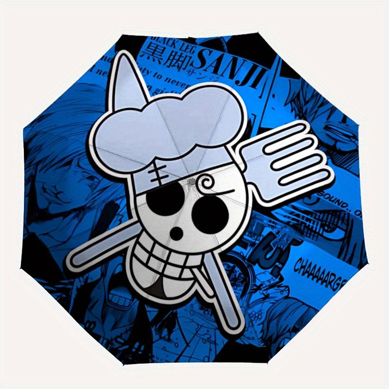 

1pc One Piece Straw Hat Automatic Folding Umbrella with 8-Rib Compact & Lightweight Design, Self-Opening/ Closing044
