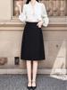 Women's High Waist Elastic Midi Skirt: Spring, Autumn, Winter Pencil & A-Line Styles