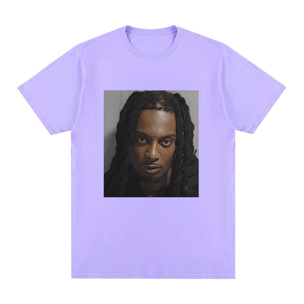 Rapper Playboi Carti Mugshot Graphic Tshirt Unisexs Fashion Vintage Hip Hop T Shirt Casual Cotton Short Sleeve Oversized Tshirts