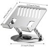 Adjustable Height Foldable Laptop Holder Ventilated Base Notebook Stand  PC