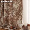 1PC French Antique Style Printed Curtains Thickened 70-80% Blackout Curtains for Bedroom Living Room Balcony Window for Home Decor