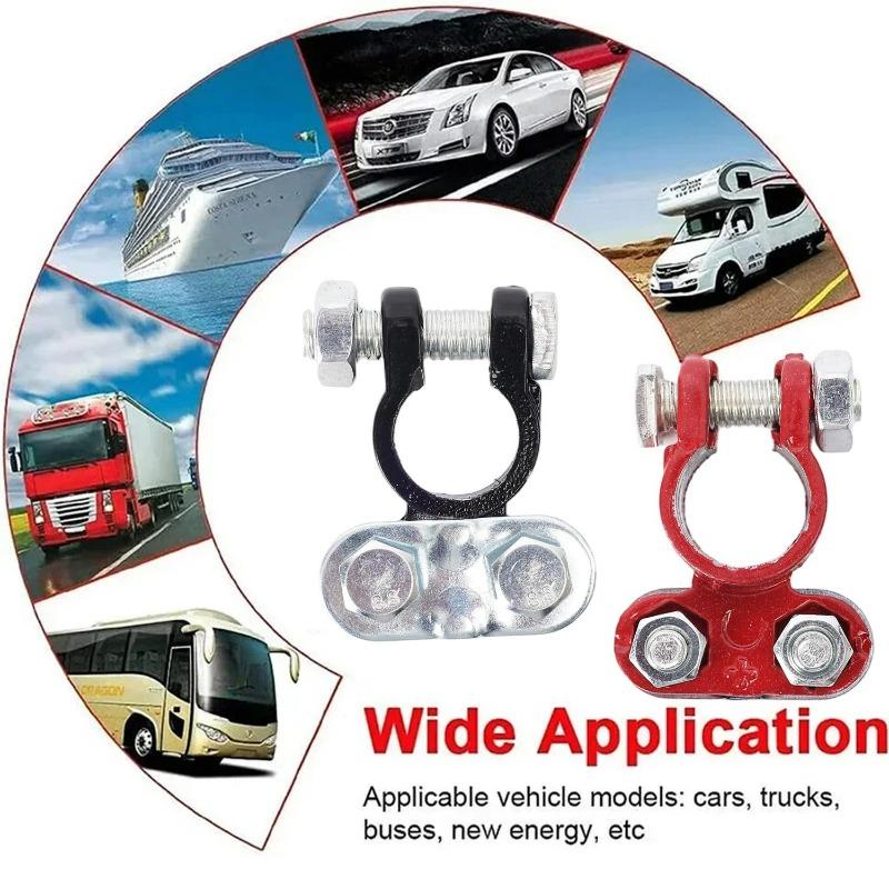 2Pcs Car Battery Terminal Connectors Car Battery Terminal Positive Negative Battery Connectors for RV Accessories Automotive