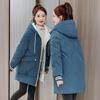 Cappotti e giacche da donna imbottiti in cotone moda Parka invernale con cerniera Feminimo Abbigliamento nero