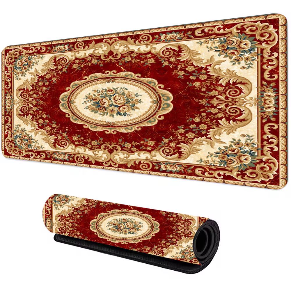 Persian Carpet Mysterious Retro Mouse Pad Pc Gamer Mousepad Rubber Mouse Mat Gaming Speed Keyboard Pads Office Rubber Desk Mat