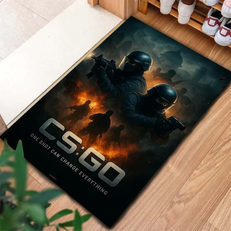 Csgo2 Carpet Rug for Living Room Bedroom Home Sofa Decoration,Kids play Nonslip Floor Mat