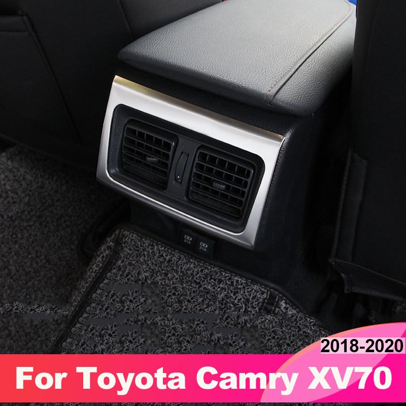 Car Rear Armrest Air Vent Outlet Frame Trims for Toyota Camry 2018    70 V70 Xv70 Trd Accessories Auto