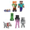 Mattel Minecraft Basic Figures World Builder Set Ages 6 and JFG66 (7 Figures, Up) - Multi-pack