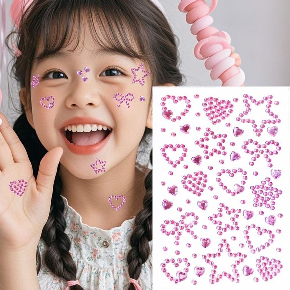 Sparkling Face Temporary Tattoos Makeup Sticker Face Tattoo Sticker  Concert Club