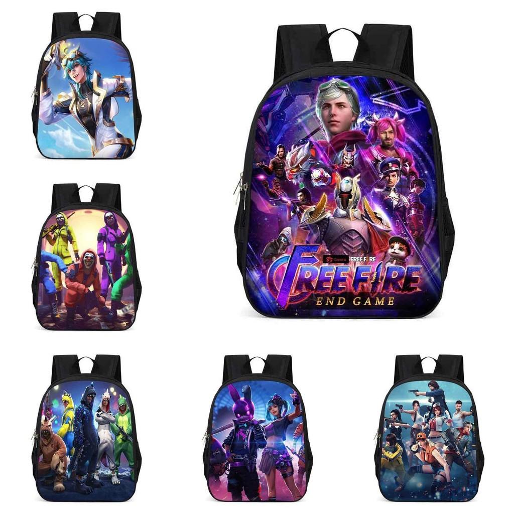 Freefire Kids School Backpack With Breathable Oxford Fabric For Elementary Students