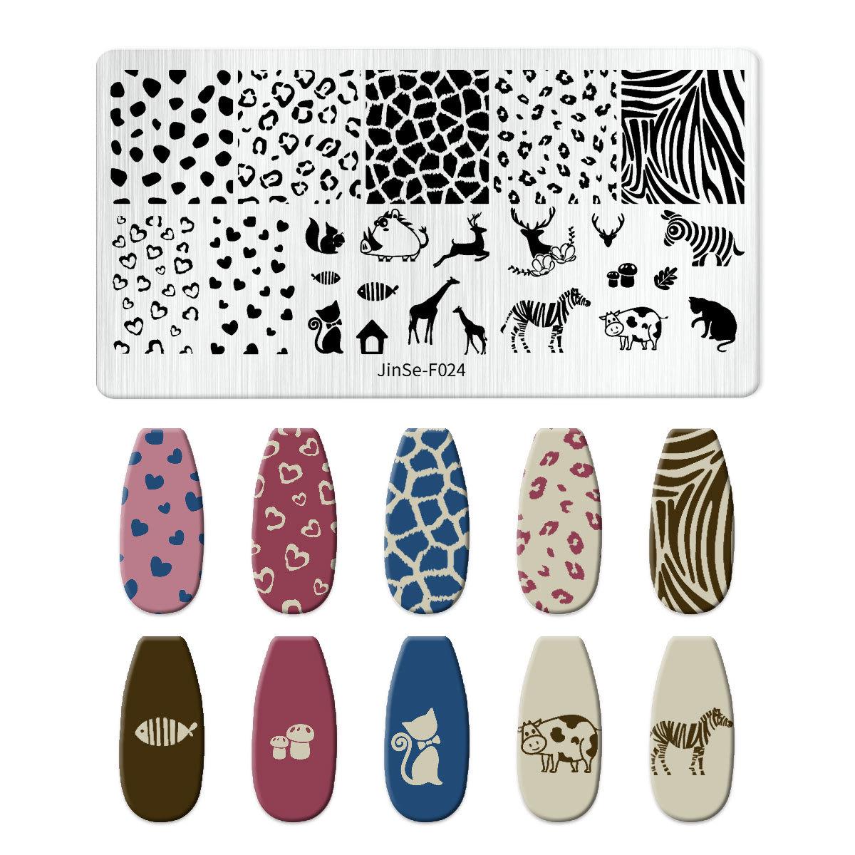 

Набір силіконового штампа для нейл-арту та геометричної сталевої пластини