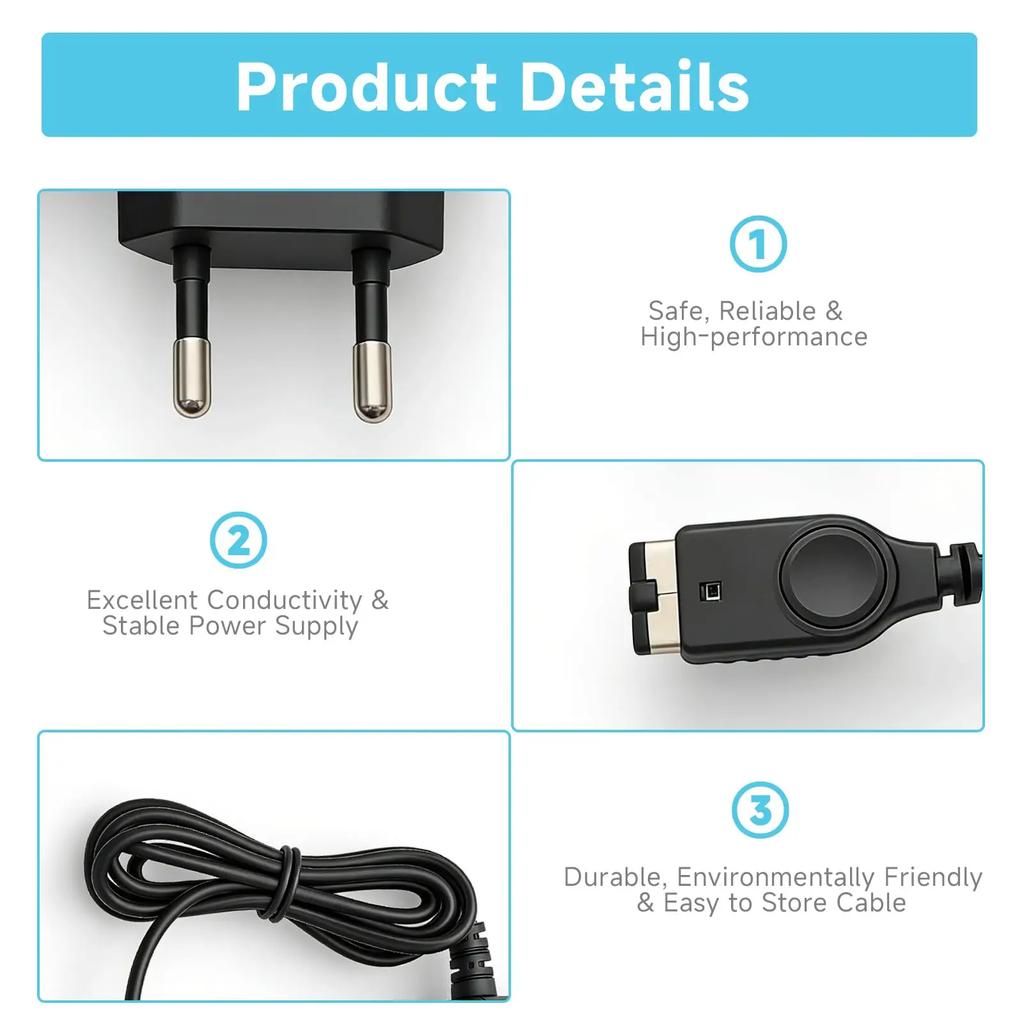 AC 100-240V Vintage Game Console Replacement Charger for Game Boy Advance SP & NDS Power Adapter Portable Travel Wall Charger