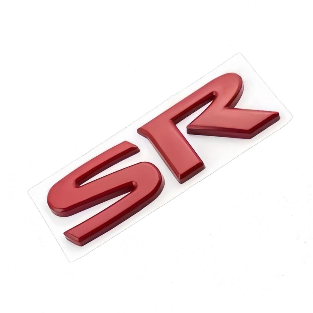 3D Metal SR SV Logo badge Sticker Side Fender Trunk Rear Emblem Decal