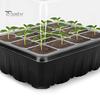 თესლის დამწყები უჯრა 6 უჯრედი/12 უჯრედი თესლის გამწვანების უჯრა რეგულირებადი ტენიანობის სავენტილაციო მცენარეთა სანერგე ყუთი შიდა ბაღის ბონსაის ნერგებისთვის