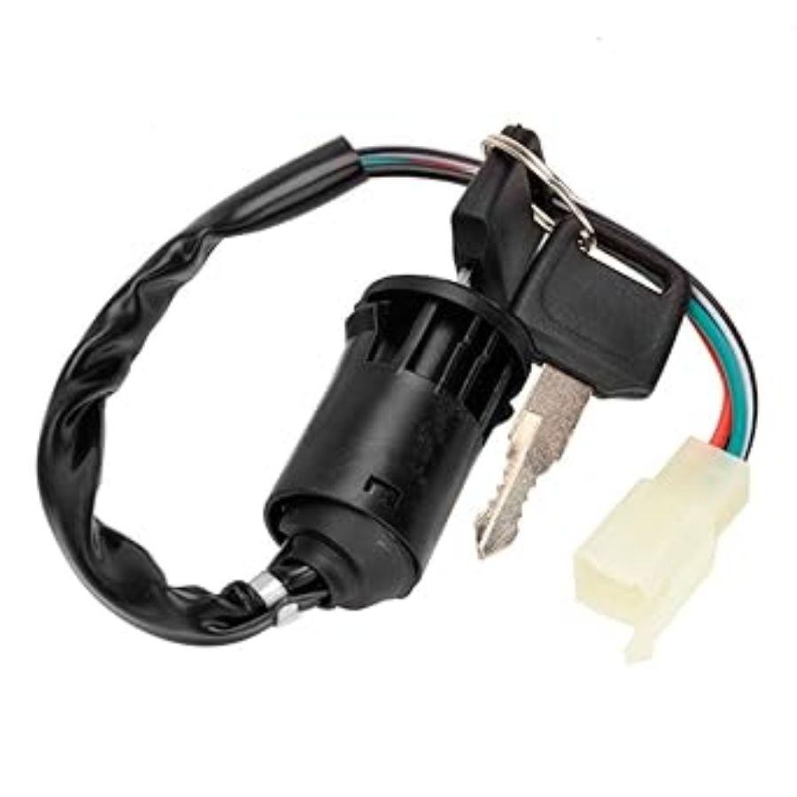 4 Pin Ignition Key Switch 4 Wire Compatible with 50cc 70cc 90cc 110cc 125cc A