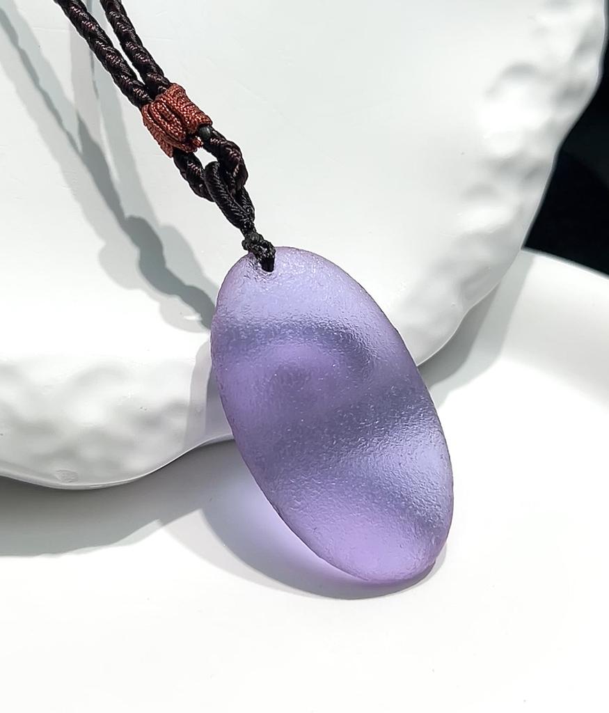 1Pcs Meteorite pendant, droplet-shaped lucky stone, couple pendant necklace