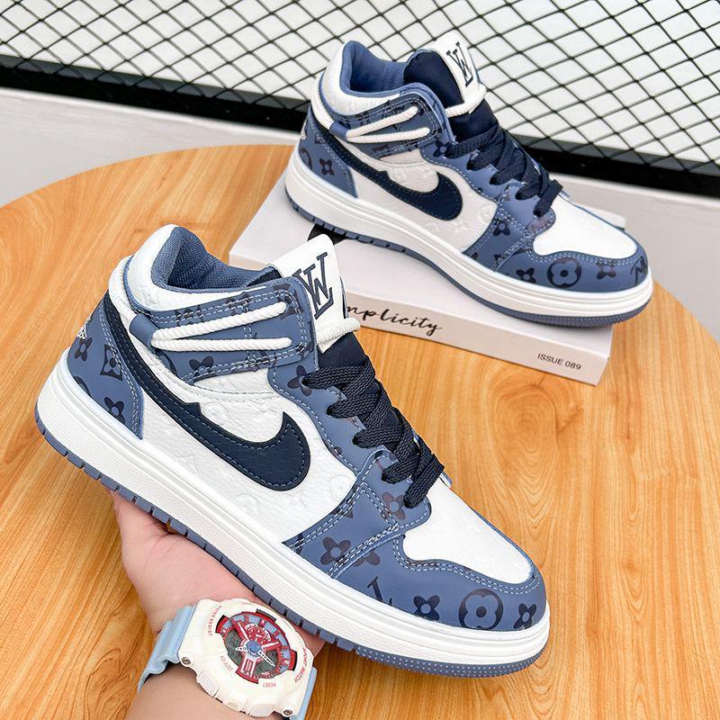 AJ Damen Air Force 1 High-Top Schwarz Weiß Panda Shadow Grey Sneaker