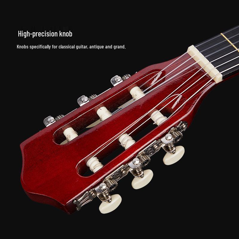 30-Inch Classical Guitar, All Linden Wood, Gloss Finish, Rounded Corners