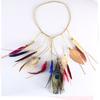 Indian Woman National Ethnic Peahen HairBand Headdress Boho Wind