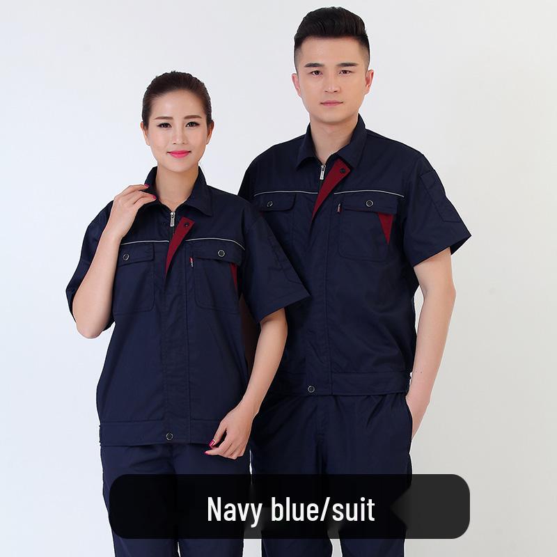 Men's Summer Short Sleeve Workwear Uniform Set