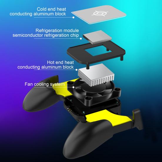 Game Gamepad Semiconductor Refrigeration Quick Cooling Universal Phone Cooling Fan Game Grip Handle for Android