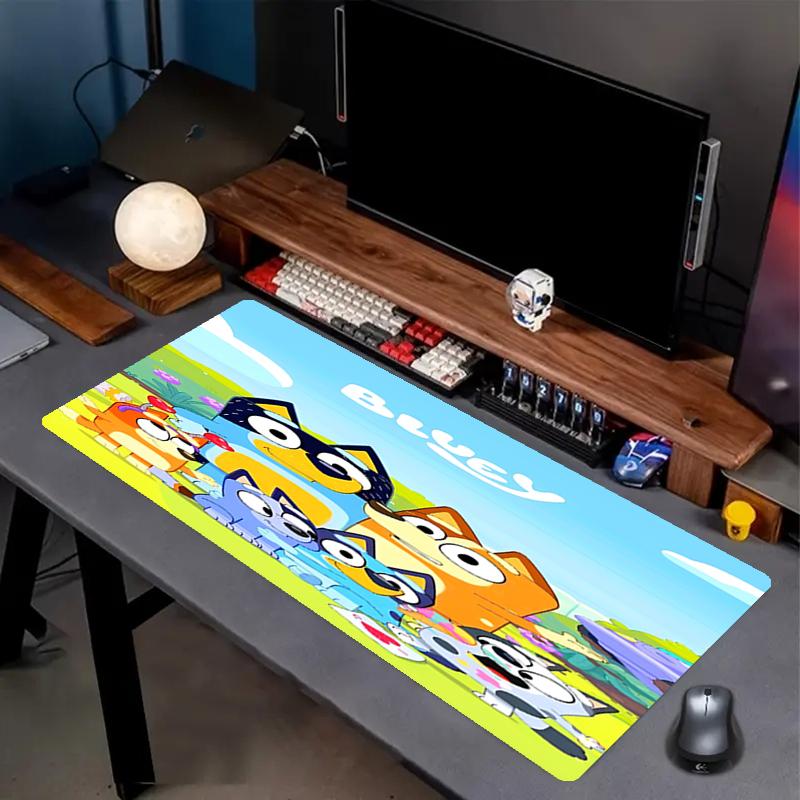 Bluey Theme Mouse Pad, Non Slip Rubber Base, Multifunctional Office & Home Decor, Perfect for Workspace Personalization.
