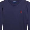 Polo Ralph Lauren Ss23 Solid Logo Embroidered Crew Neck Long Sleeve T-Shirt Women T-Shirts Navy-Blue WMPOKNINCU20697-410