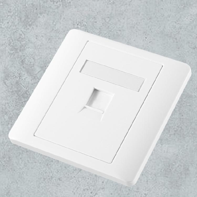 Placa de Parede Telefônica e de Internet Atualizável Material PC Placas Frontais de Internet Compatíveis para Caixas de Montagem Padrão 86