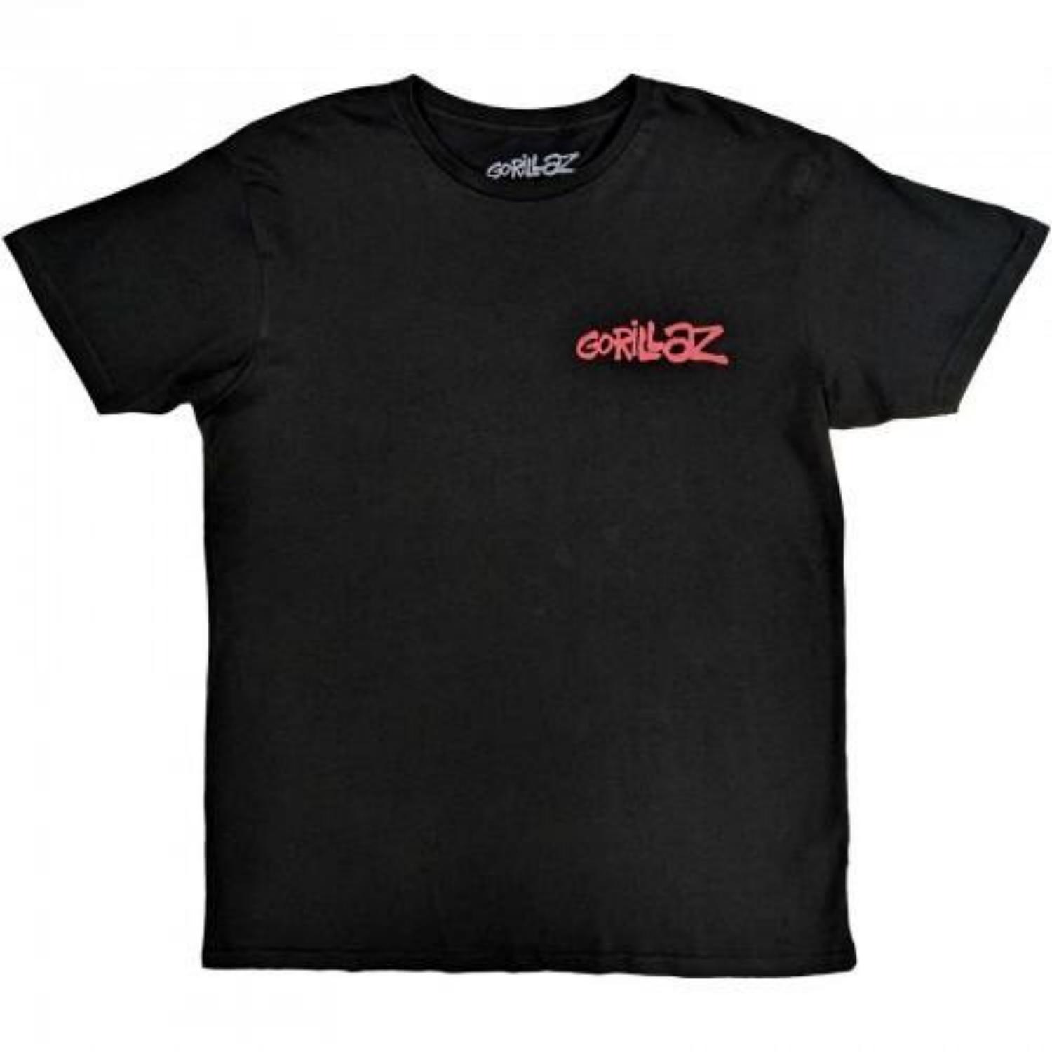 Gorillaz Unisex Adult Cult Of Gorillaz Back Print Cotton T-Shirt XXXXL
