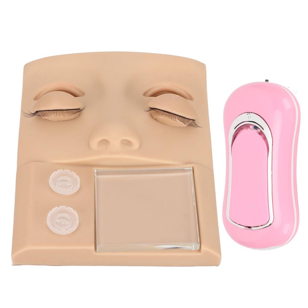 Silicone False Face Set Grafting Eyelash 3 In 1 Professional Practice Face Kit Simulate Skin