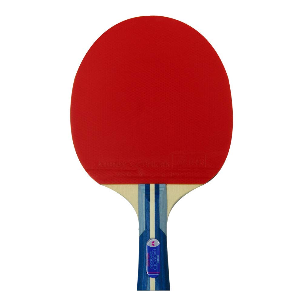 Butterfly Table Tennis Tomokazu Harimoto Kids 16960 Children's Racket, 1800, Shakehand, 5-Ply Plywood, Pre-Strung,