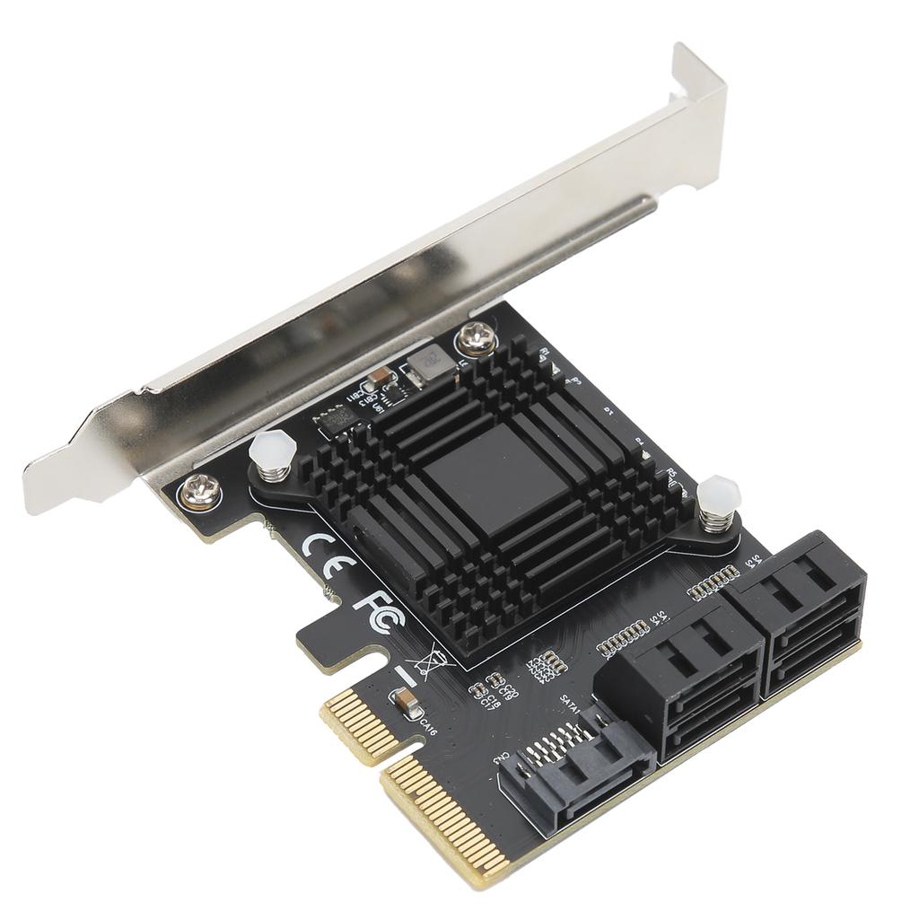 Expansion Card PCIE To 5 Ports SATA3.0 Module Converter Board JMB585 Chip for Computer