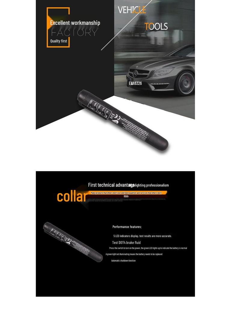 High-Precision Brake Fluid Water Tester Pen