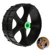 Sturdy PA Boat Cart Wheel Black Kayak Carrier Trolley Replacement Wheel for Paddle Canoe Accessories