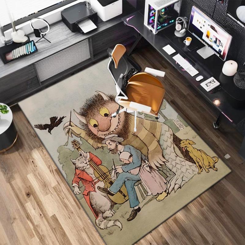 Where Wild Things Are Carpet Suitable Room Bedroom Doormats Office Balcony Decorative Carpet Carpet Living Room And Bedroom Mats Doormat