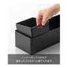 Yamazaki Paper Towel & Dust Organizer Black Body: W39.5 X D13.1 X H11.2cm Tower Tissue Case Trash Can with Washable Inner Box 10746