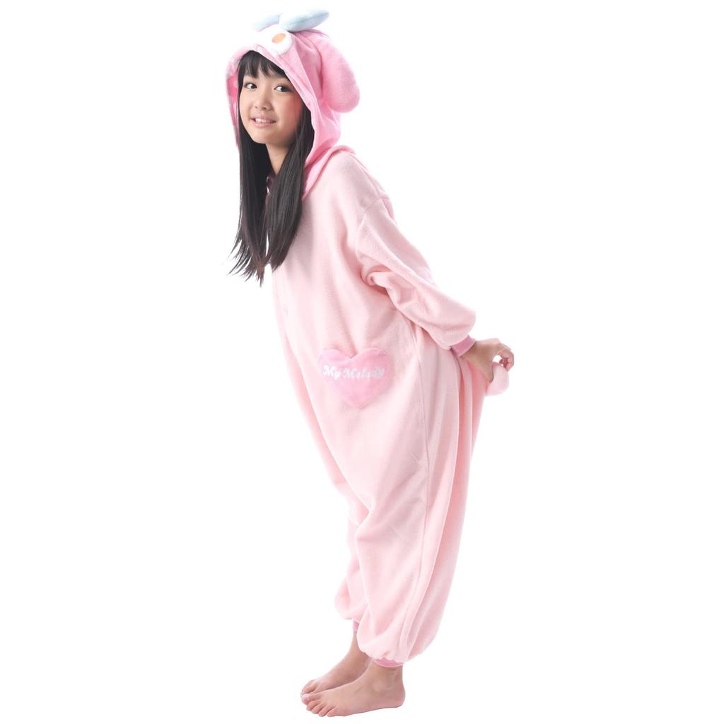 SAZAC Sanrio My Melody Fleece Kigurumi for Children, 110cm