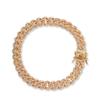 9mm 8.5inch 9inch 9.5inch Wholsale Ladies Anklets Silver Pink Gold Plated Diamond Custom Zirconia Anklet Brass Cuban Link Chain
