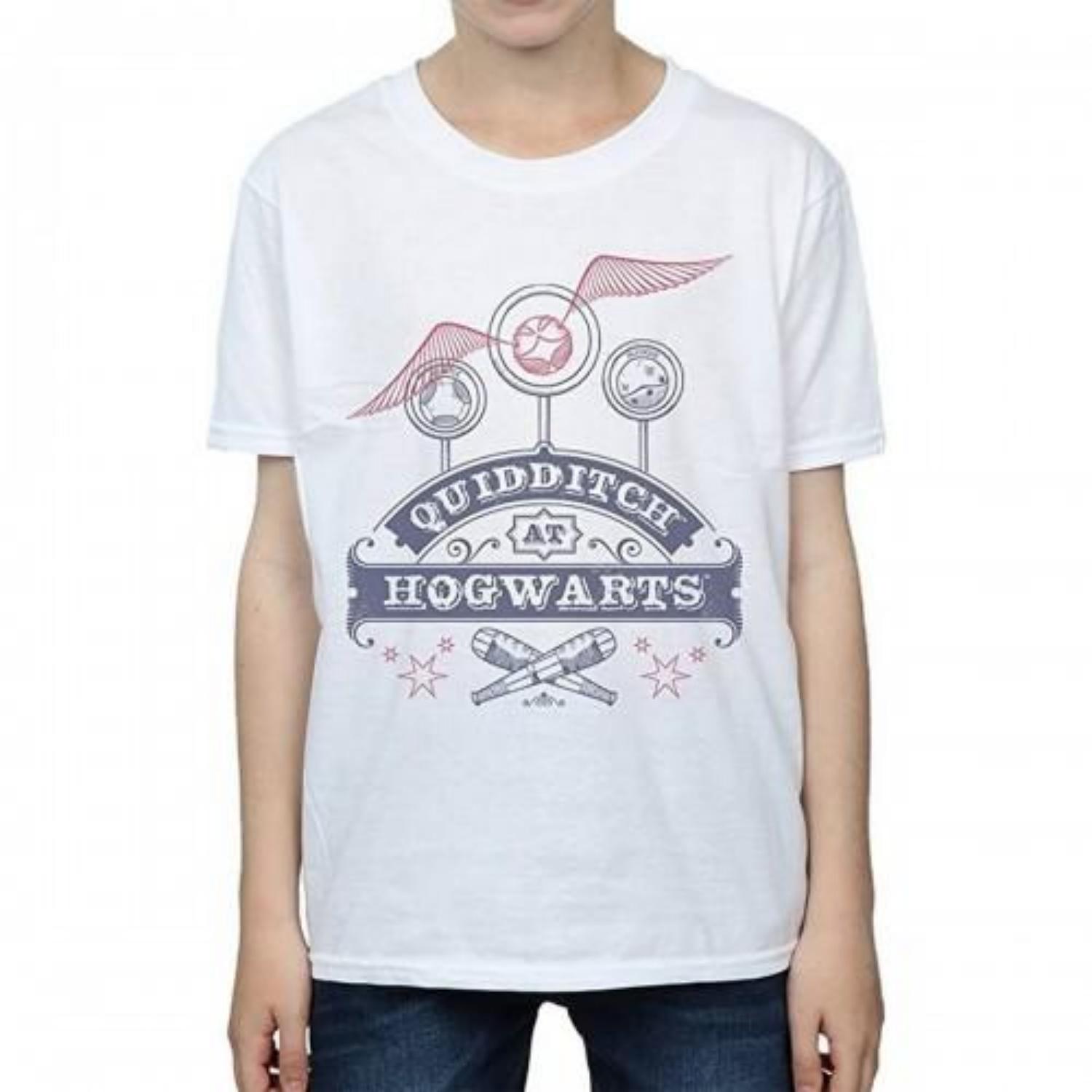 HARRY POTTER Boys Quidditch At Hogwarts Cotton T-Shirt XXXXL