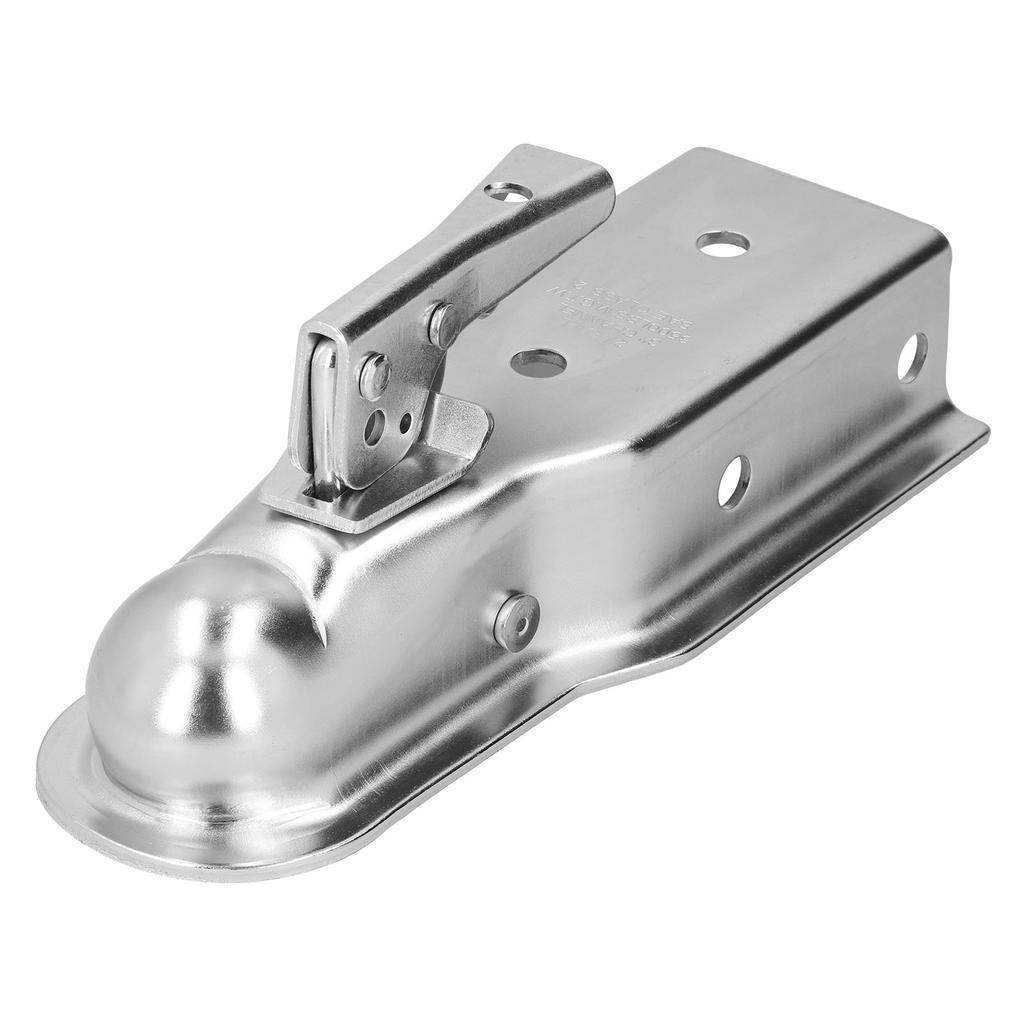 Adjustable Trailer Coupler 3in Channel Secure Coupling for 2in Hitch Ball 3500lbs Weight Capacity