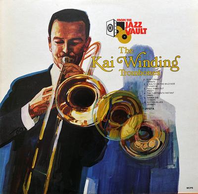 LP Record KAI WINDING TROMBONES  The Kai Winding Trombones JV107 From The Jazz V 1979 UK Jazz Used
