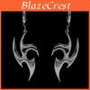 Gothic Style Unique Stainless Steel Flower Earrings For Women Fall