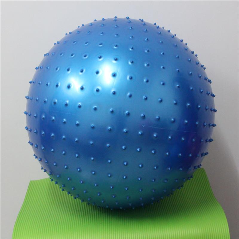 Verdikte Explosiebestendige met Puntmassage Yogabal 75cm Fitnessbal Zwangere Vrouw Verloskunde Yogabal blauw