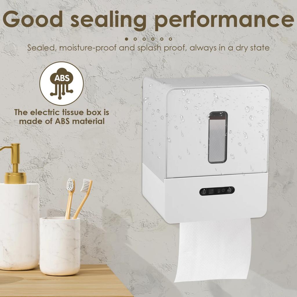 New Induction Toilet Paper Holder ABS Auto Toilet Paper Dispenser Wall Mounted Smart Induction Tissue Box Bathroom Accessories