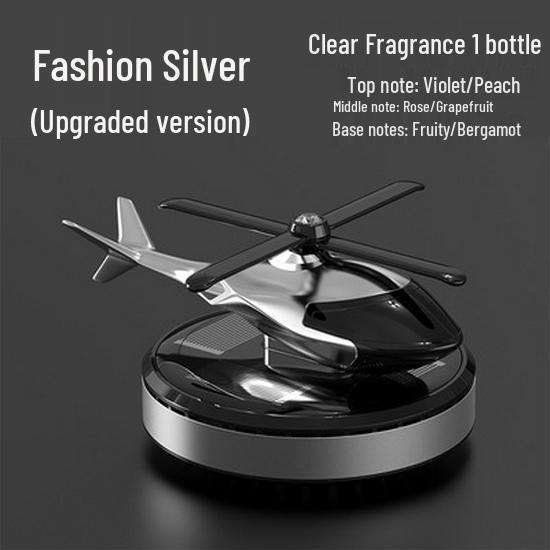 Solar-Powered Airplane Car Perfume - Innovative Men's Car Ornament for Center Console