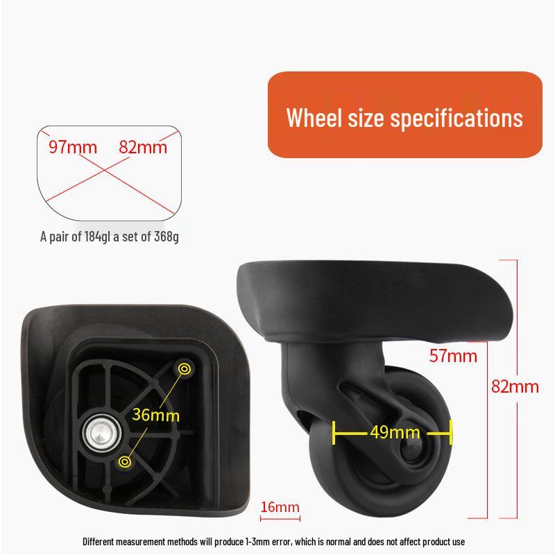 Universal Trolley Suitcase Replacement Wheels - Luggage Repair Accessories
